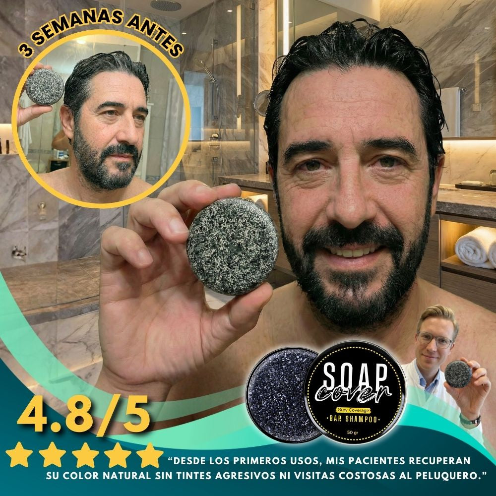 JABÓN ELIMINADOR DE CANAS NATURAL - COVERGREY SOAP™