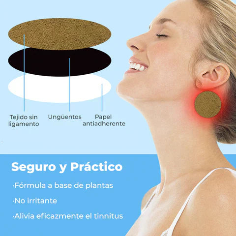 PARCHES PARA ZUMBIDO DE OIDO, TINNITUS Y ACÚFENOS PACK 12 UD - TINICALM™