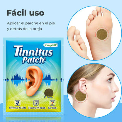PARCHES PARA ZUMBIDO DE OIDO, TINNITUS Y ACÚFENOS PACK 12 UD - TINICALM™