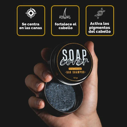 JABÓN ELIMINADOR DE CANAS NATURAL - COVERGREY SOAP™